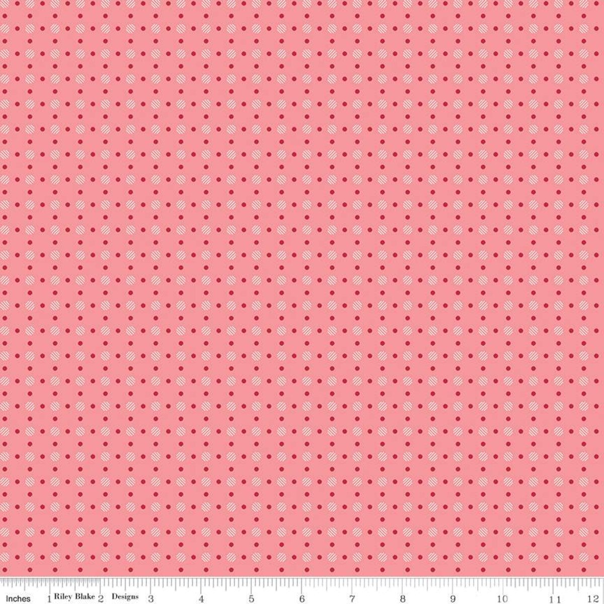 Bee Basics Polka Dot Coral Yardage $12.99/yard